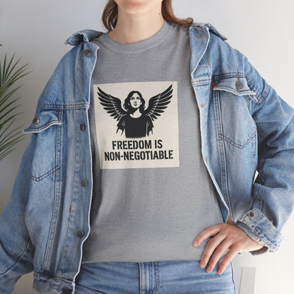 Rebel Graphic Tee - Unisex Heavy Cotton T-Shirt for the Wild at Heart. Rebel Tees, Born to Be Worn - FREEDOM IS NON-NEGOTIABLE