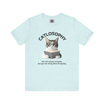 Catlosophy Unisex Jersey Short Sleeve Tee –  "You can't please everyone" Design
