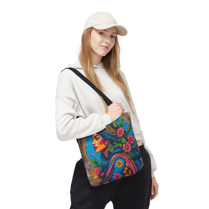Artistic Surge - Eco-Friendly Canvas Tote Bag - FLOWERING WOMAN