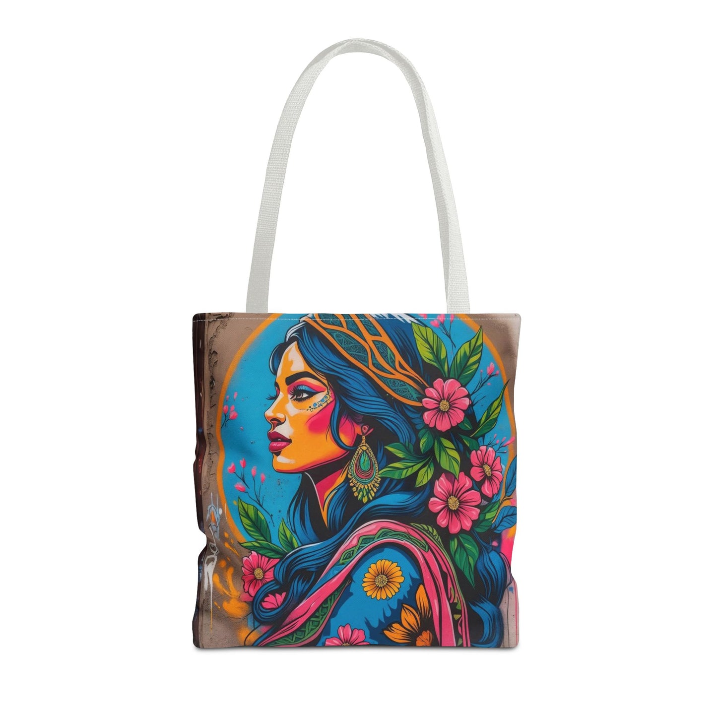 Artistic Surge - Eco-Friendly Canvas Tote Bag - FLOWERING WOMAN