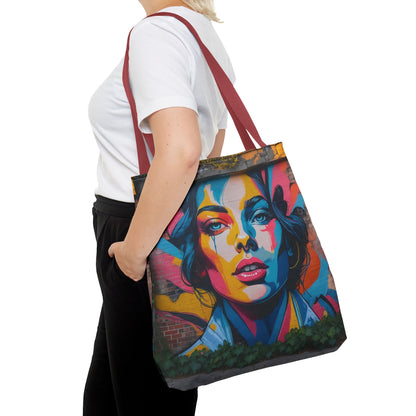 Artistic Surge - Eco-Friendly Canvas Tote Bag - WOMAN'S FACE