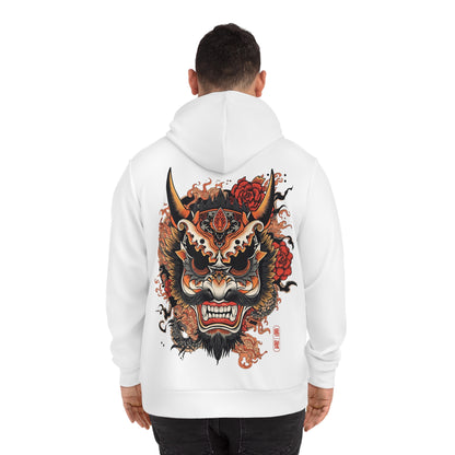 Bold Oni Mask Hoodie - Japanese Irezumi Tattoo Art Streetwear