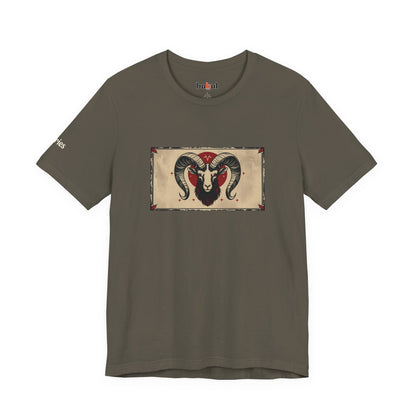 Aries - Gothic Zodiac T-Shirt. Zodiac in the Shadows
