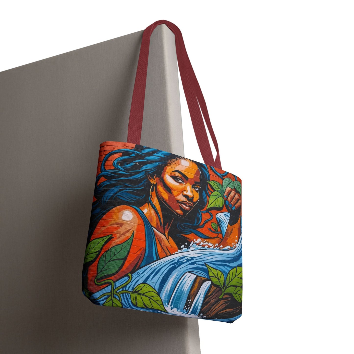 Artistic Surge - Eco-Friendly Canvas Tote Bag - WOMAN WITH WATER