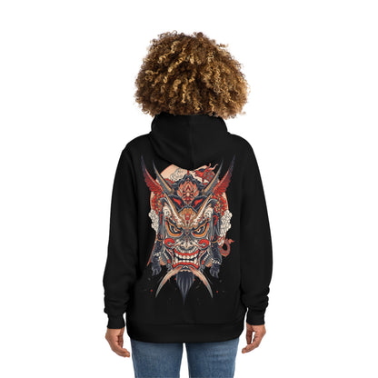 Bold Oni Mask Hoodie - Japanese Irezumi Tattoo Art Streetwear