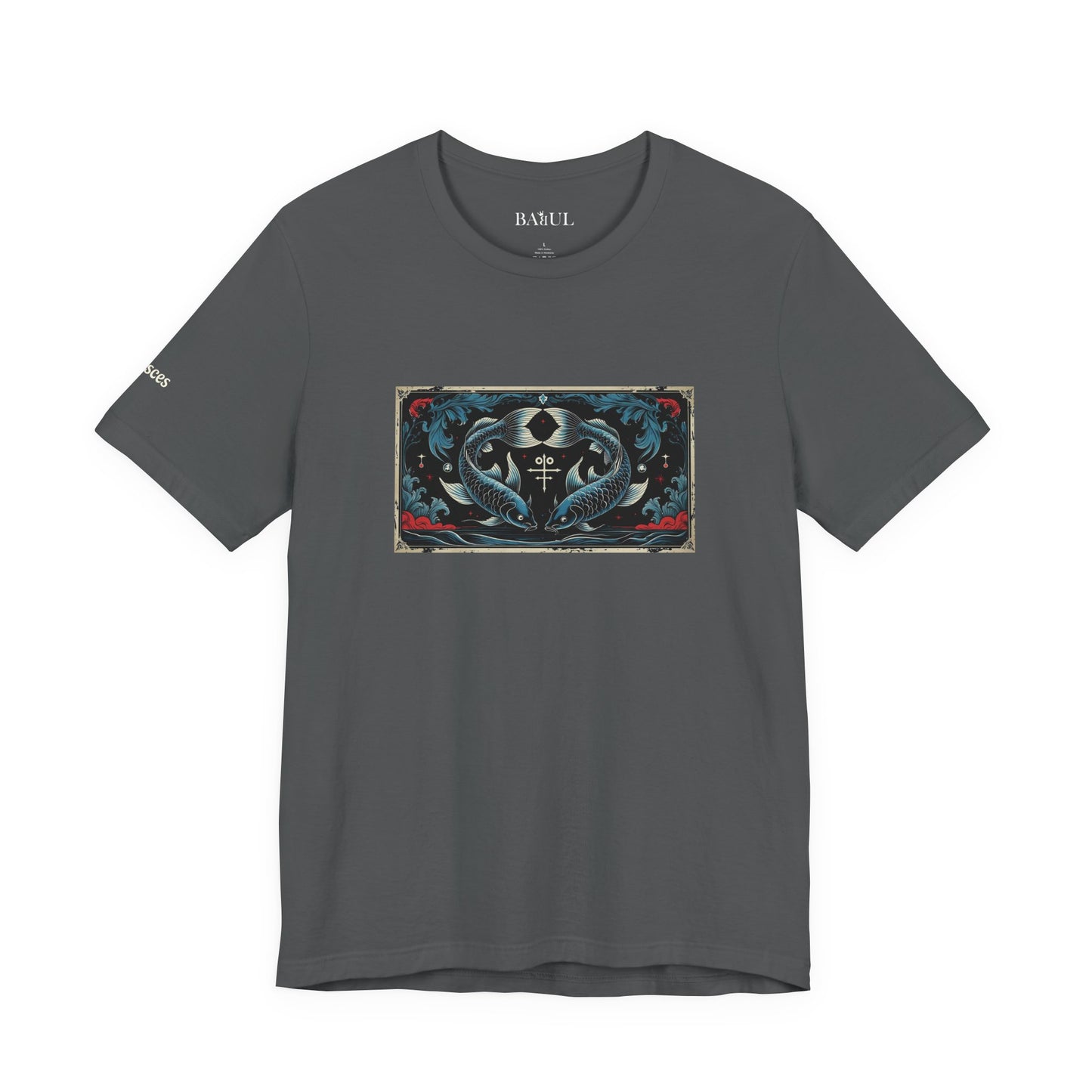 Pisces - Gothic Zodiac T-Shirt. Zodiac in the Shadows