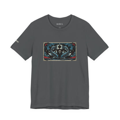 Pisces - Gothic Zodiac T-Shirt. Zodiac in the Shadows