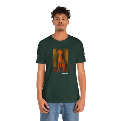 DOGART Unisex Jersey DOG T-Shirt - MODIGLIANI - Iconic Painting Reimagined with Dogs