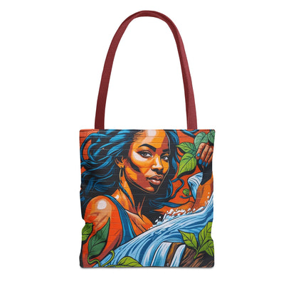 Artistic Surge - Eco-Friendly Canvas Tote Bag - WOMAN WITH WATER