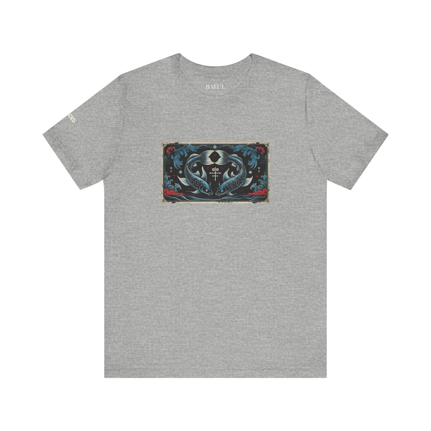 Pisces - Gothic Zodiac T-Shirt. Zodiac in the Shadows