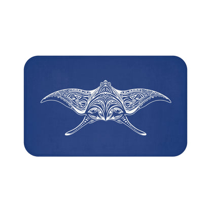 Tribal Bath Mat. Ocean Energy, Tribal Style