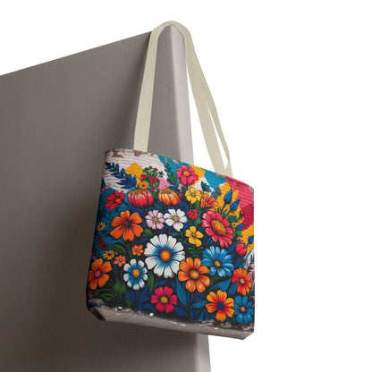 Artistic Surge - Eco-Friendly Canvas Tote Bag - FLOWERS