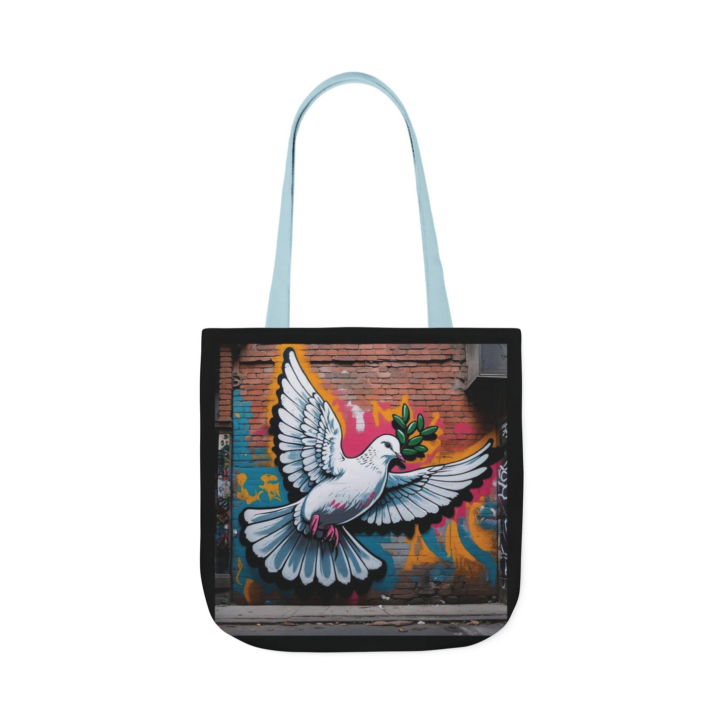 Artistic Surge - Eco-Friendly Canvas Tote Bag - PEACE