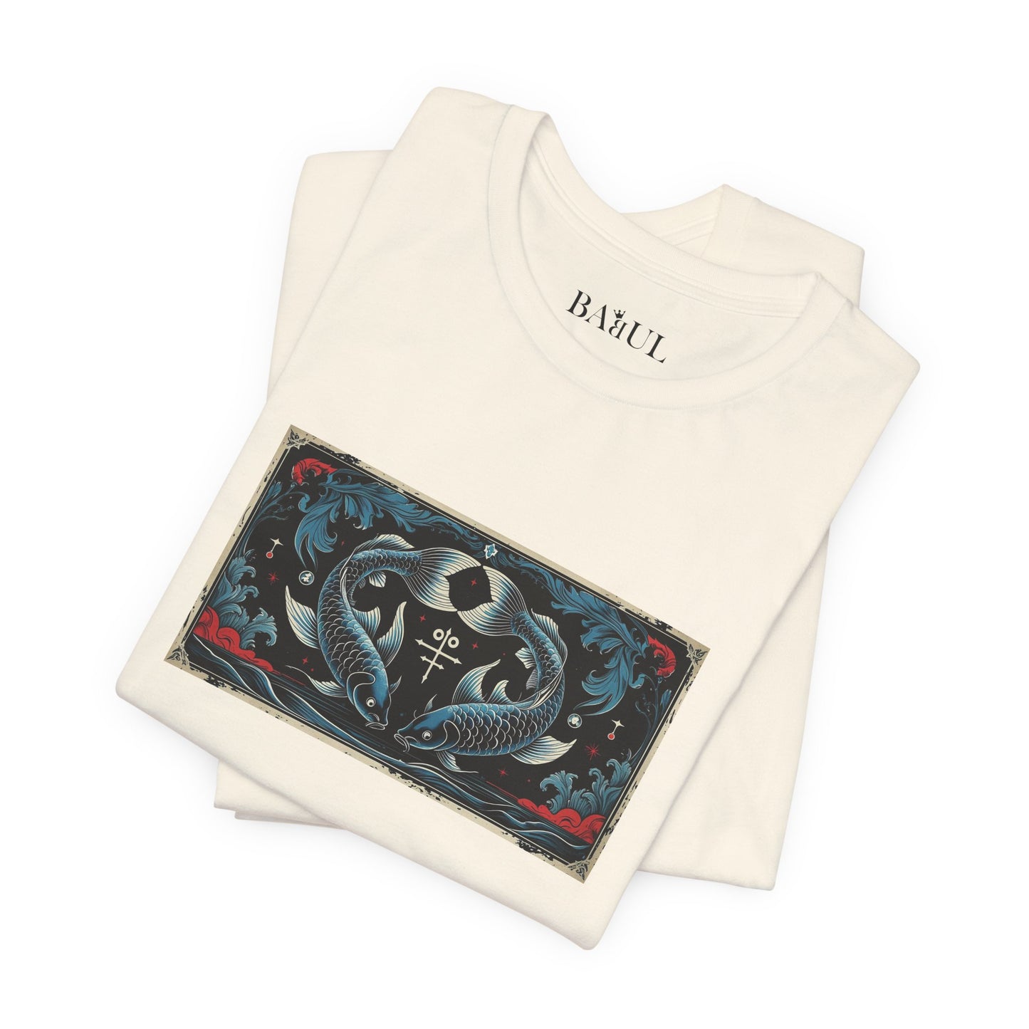 Pisces - Gothic Zodiac T-Shirt. Zodiac in the Shadows