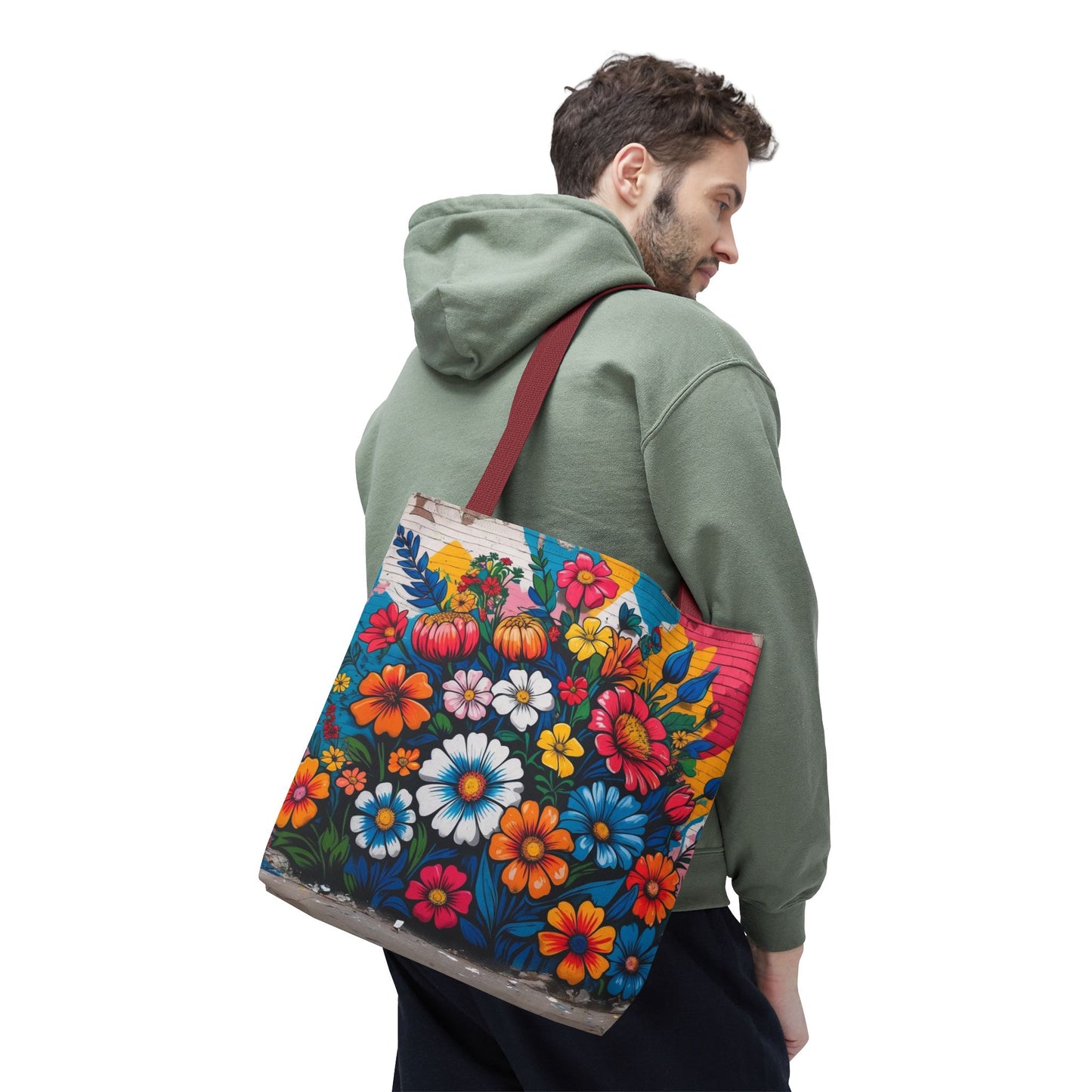 Artistic Surge - Eco-Friendly Canvas Tote Bag - FLOWERS