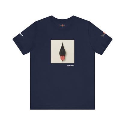 DOGART Unisex Jersey Dog T-Shirt - FONTANA - Iconic Painting Reimagined with Dogs