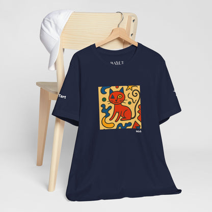 CATART Unisex Jersey Cat T-Shirt - MIRO - Iconic Painting Reimagined with Cats