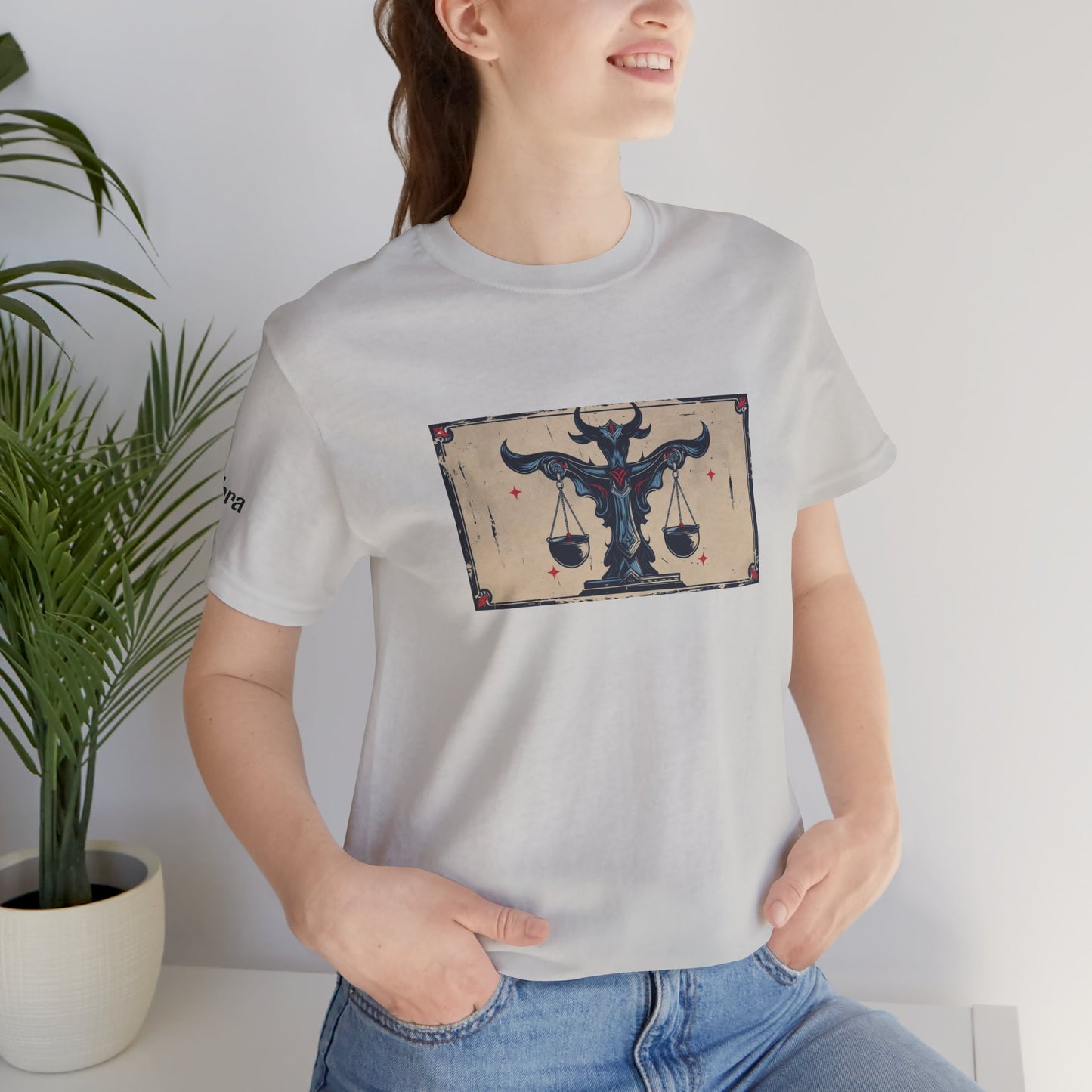 Libra - Gothic Zodiac T-Shirt. Zodiac in the Shadows