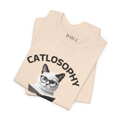 Catlosophy Unisex Jersey Short Sleeve Tee –  "Life isn't about fitting In" Design