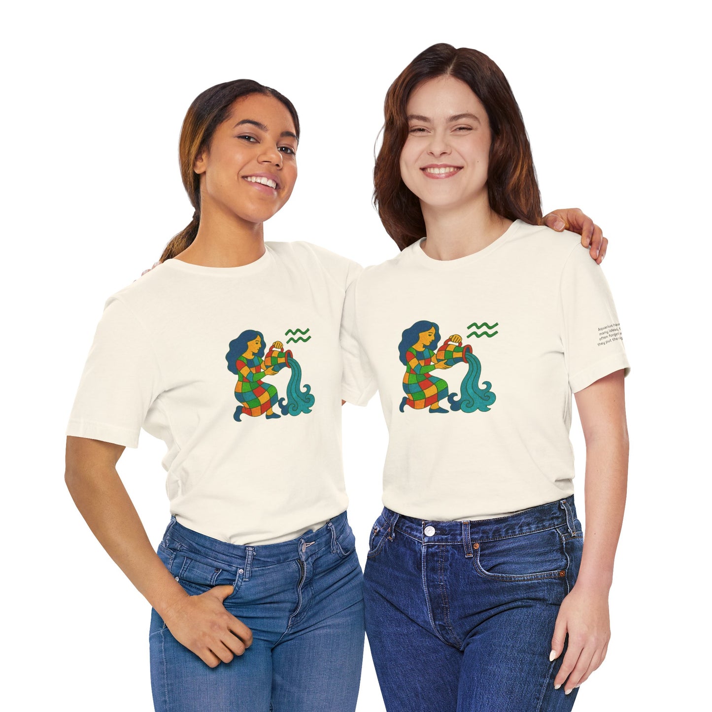 AQUARIUS - T-shirt, The Zodiac Signs According to Saint Phalle
