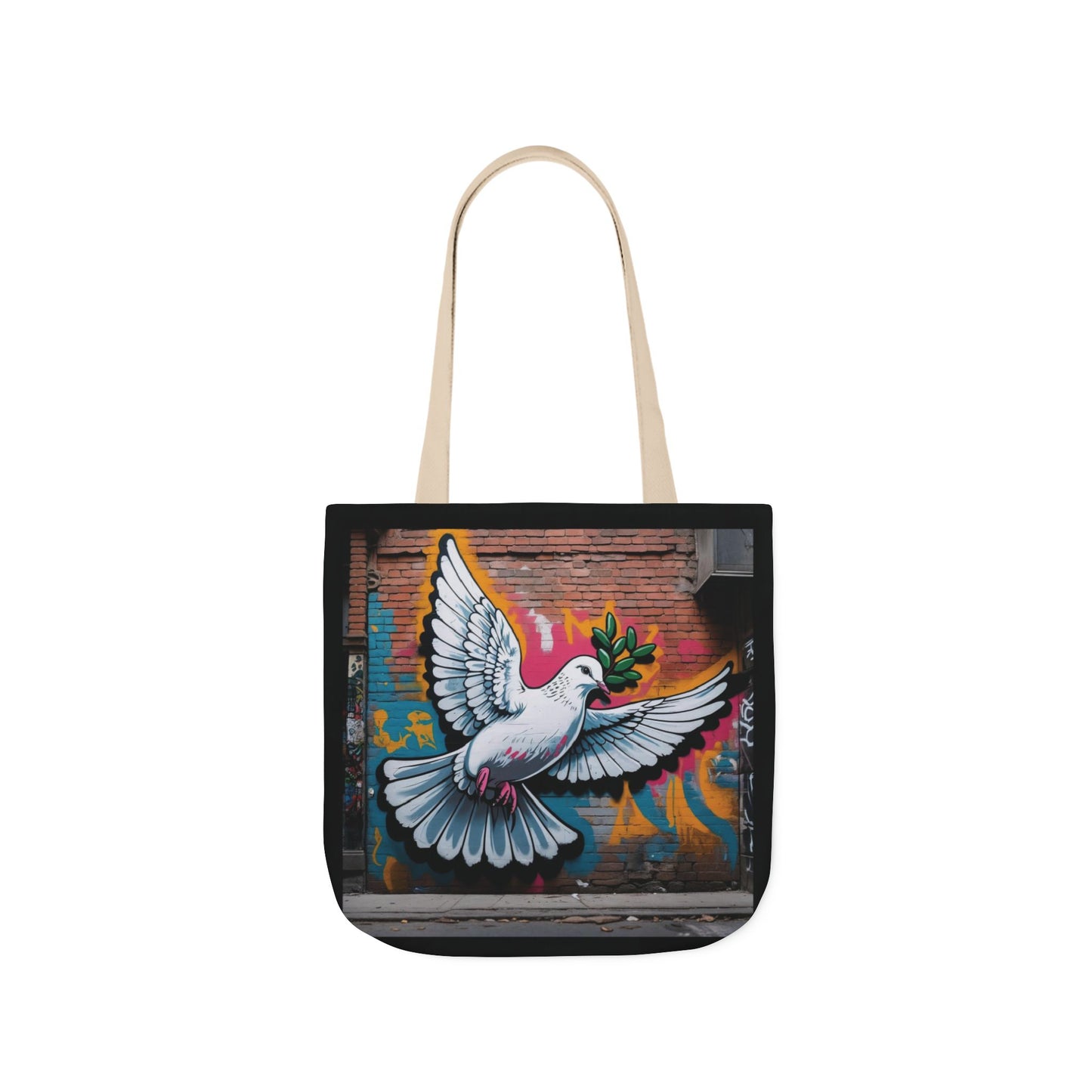 Artistic Surge - Eco-Friendly Canvas Tote Bag - PEACE