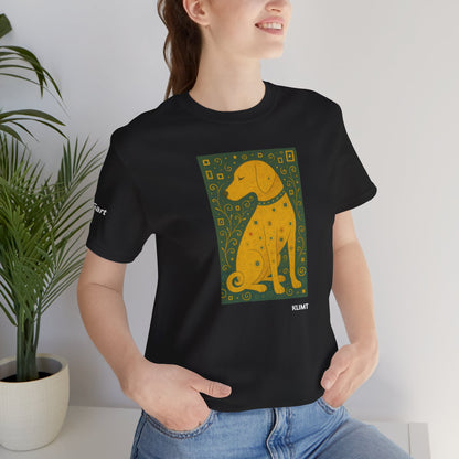 DOGART Unisex Jersey Dog T-Shirt - KLIMT - Iconic Painting Reimagined with Dogs