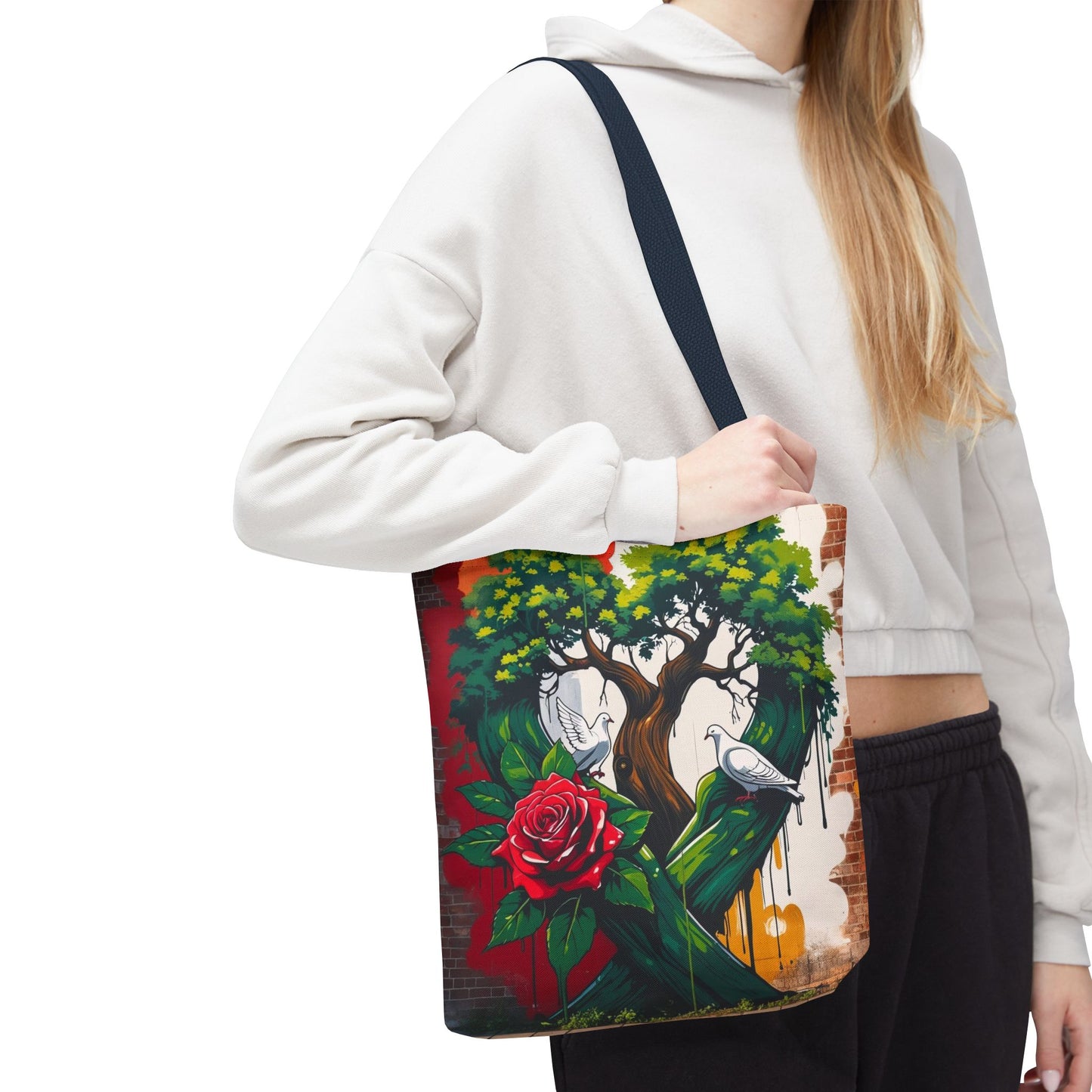 Artistic Surge - Eco-Friendly Canvas Tote Bag - ROSE