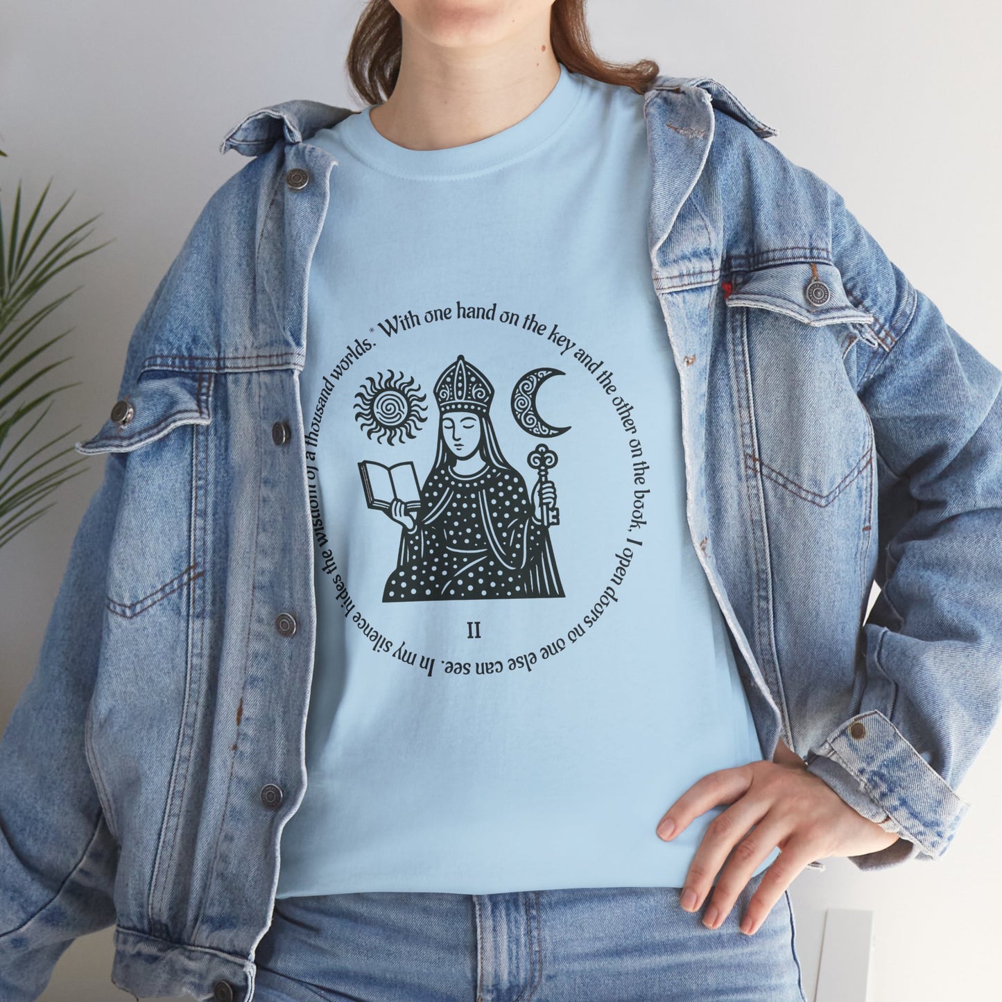 The High Priestess - ArcanaPop T-Shirt – Where Tarot Magic Meets Pop Art