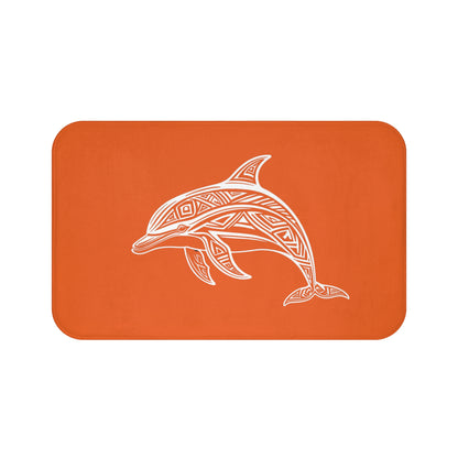 Tribal Bath Mat. Ocean Energy, Tribal Style