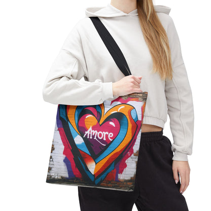 Artistic Surge - Eco-Friendly Canvas Tote Bag - HEART