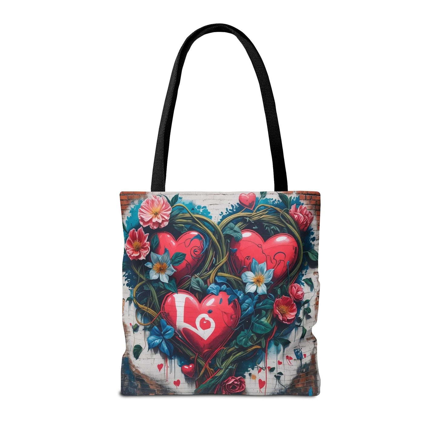 Artistic Surge - Eco-Friendly Canvas Tote Bag - HEARTS OF LOVE