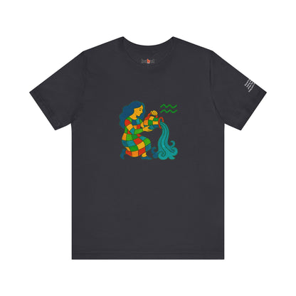 AQUARIUS - T-shirt, The Zodiac Signs According to Saint Phalle