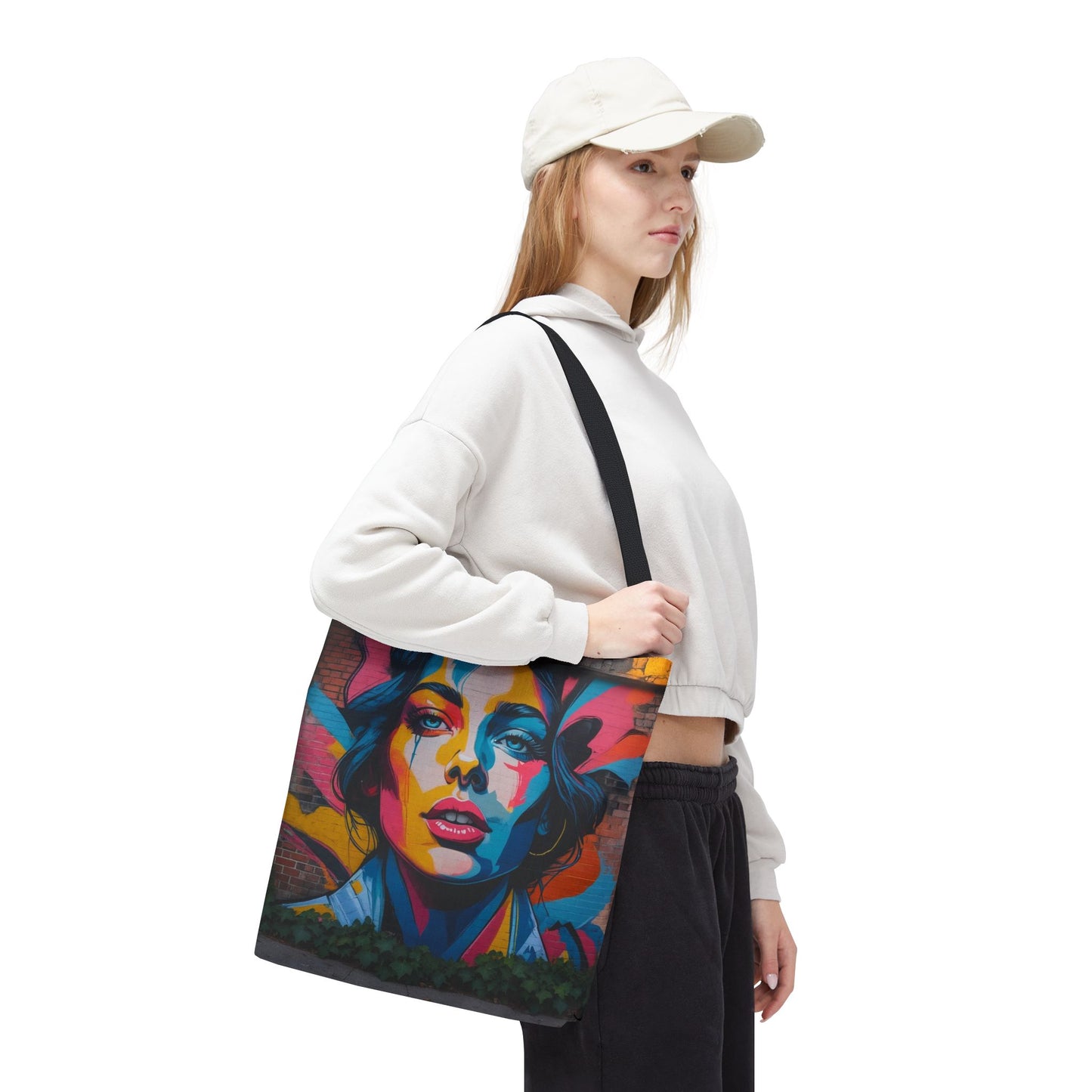 Artistic Surge - Eco-Friendly Canvas Tote Bag - WOMAN'S FACE