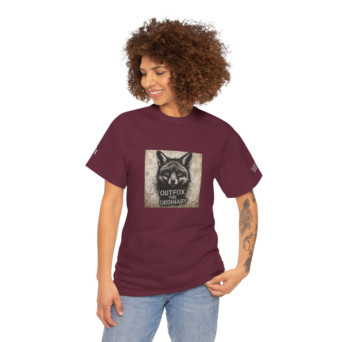 Rebel Graphic Tee - Unisex Heavy Cotton T-Shirt for the Wild at Heart. Rebel Tees, Born to Be Worn - Outfox The Ordinary