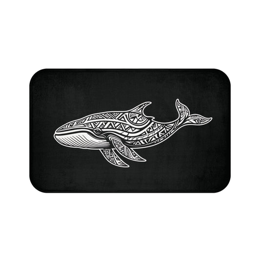 Tribal Bath Mat. Ocean Energy, Tribal Style