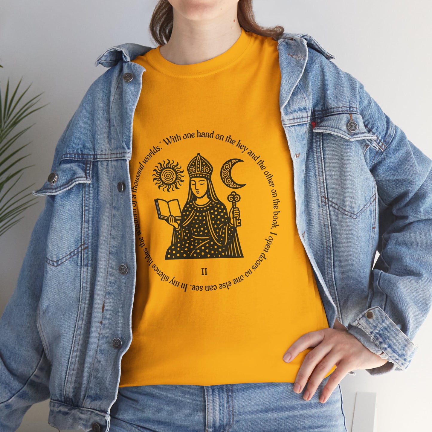 The High Priestess - ArcanaPop T-Shirt – Where Tarot Magic Meets Pop Art