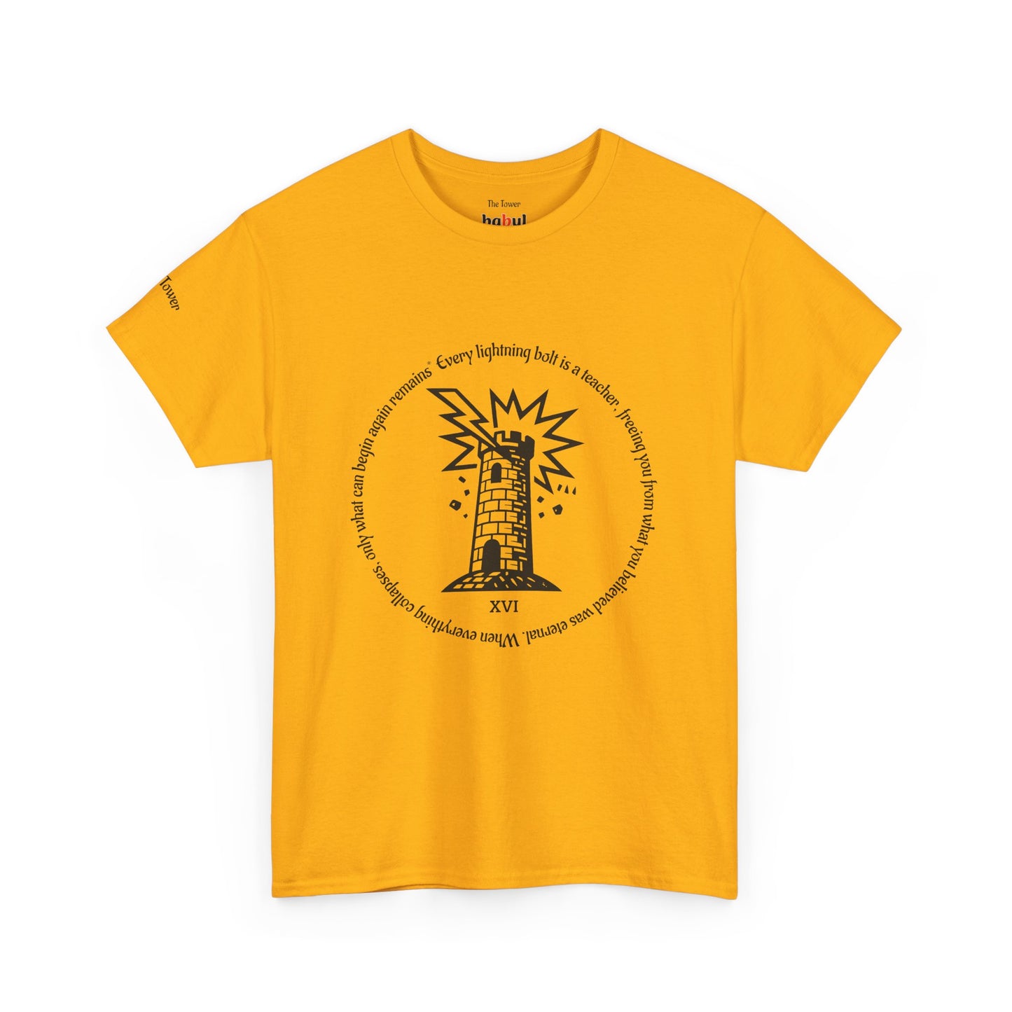 The Tower - ArcanaPop T-Shirt – Where Tarot Magic Meets Pop Art