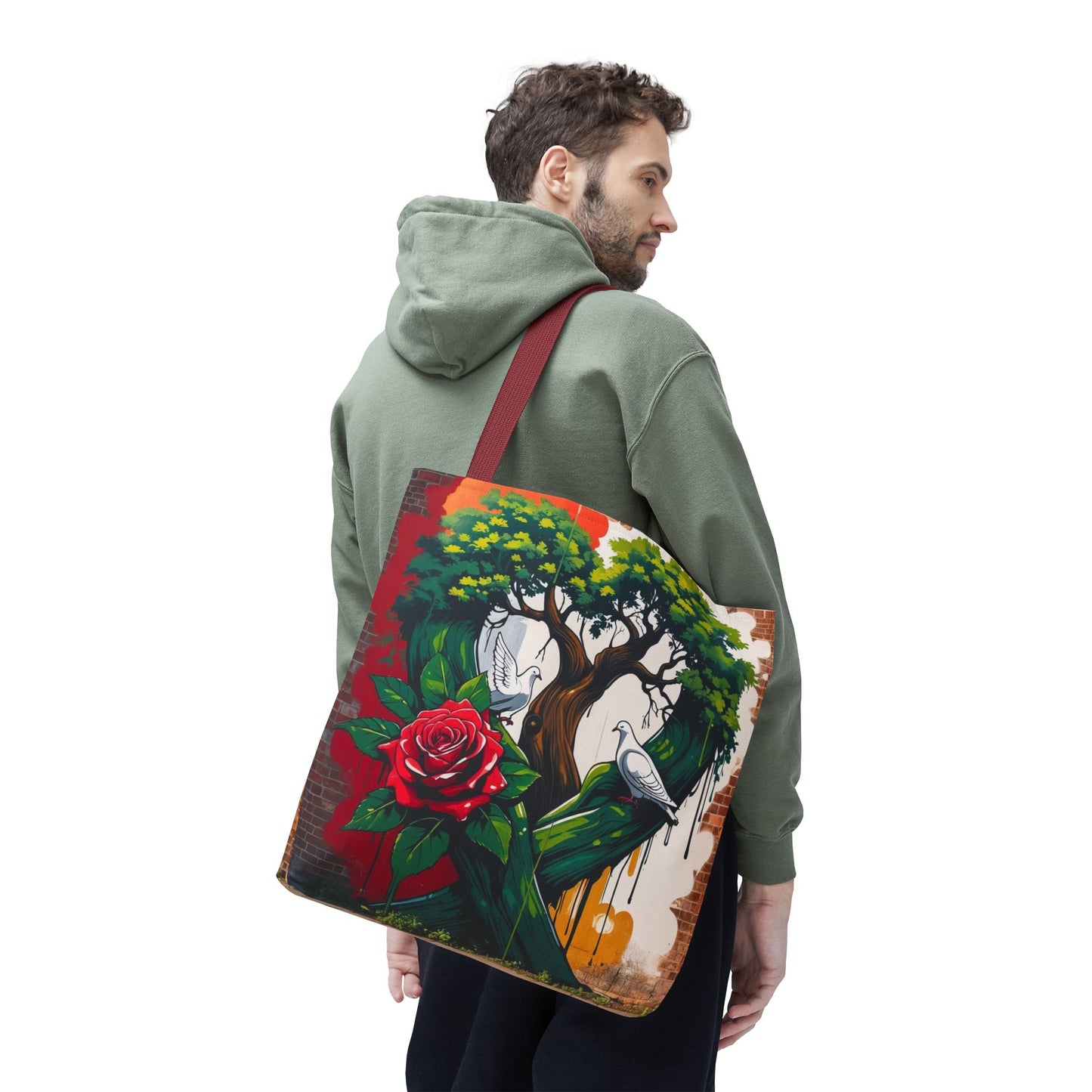 Artistic Surge - Eco-Friendly Canvas Tote Bag - ROSE