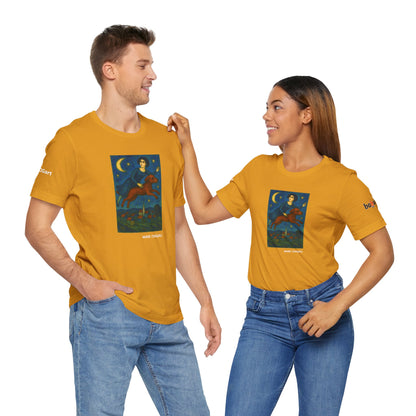 DOGART Unisex Jersey Dog T-Shirt - MARC CHAGALL - Iconic Painting Reimagined with Dogs