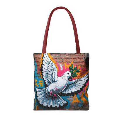 Artistic Surge - Eco-Friendly Canvas Tote Bag - PEACE