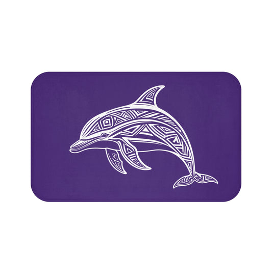 Tribal Bath Mat. Ocean Energy, Tribal Style