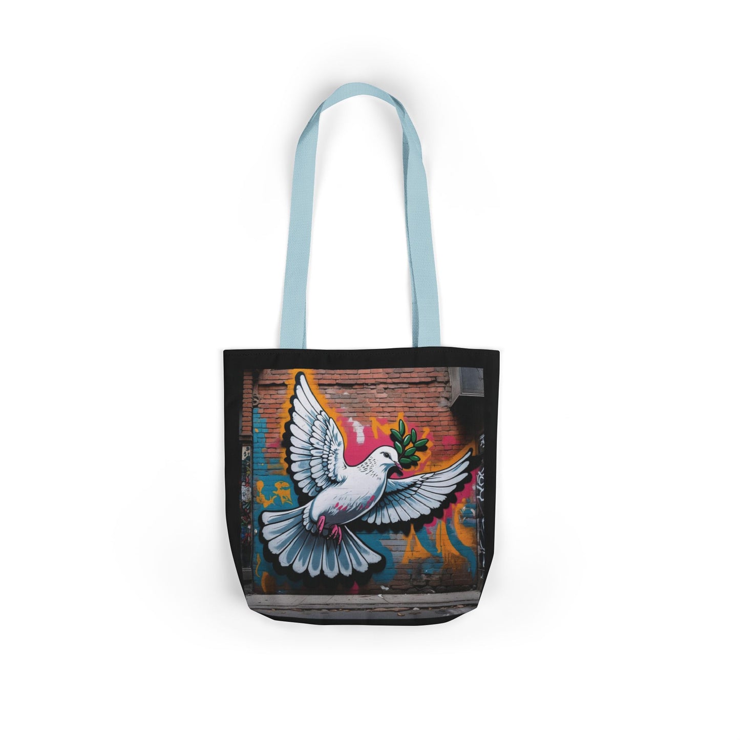Artistic Surge - Eco-Friendly Canvas Tote Bag - PEACE