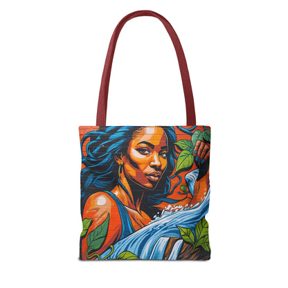 Artistic Surge - Eco-Friendly Canvas Tote Bag - WOMAN WITH WATER