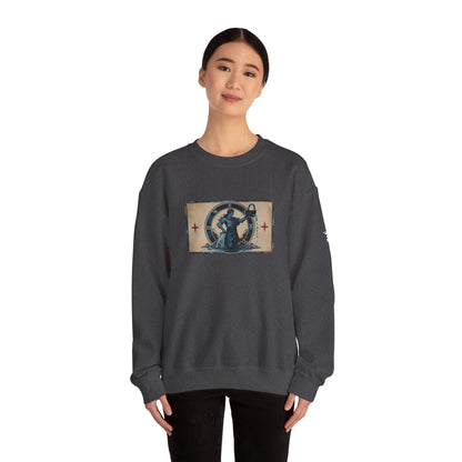 Aquarius - Gothic Zodiac Blue Sweatshirt