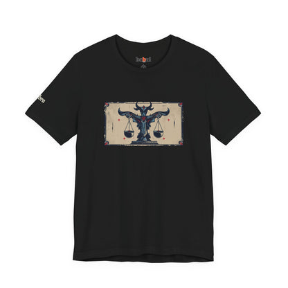 Libra - Gothic Zodiac T-Shirt. Zodiac in the Shadows