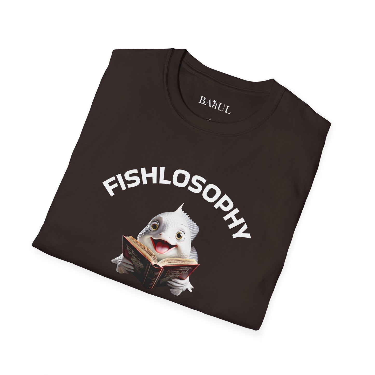 Fishlosophy Unisex T-Shirt - Ocean Vibes and Life's Questions Design - PEARLS OF WISDOM FROM THE FISH WORLD