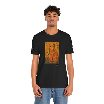CATART Unisex Jersey Cat T-Shirt - KLIMT - Iconic Painting Reimagined with Cats