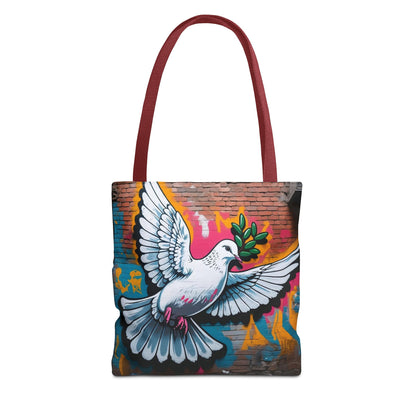 Artistic Surge - Eco-Friendly Canvas Tote Bag - PEACE