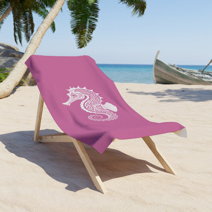 Tribal Waves Beach Towel - SEAHORSE