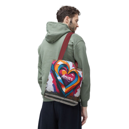 Artistic Surge - Eco-Friendly Canvas Tote Bag - HEART